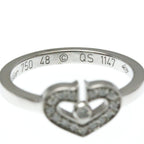 Cartier C Heart · Diamond · 18K White Gold