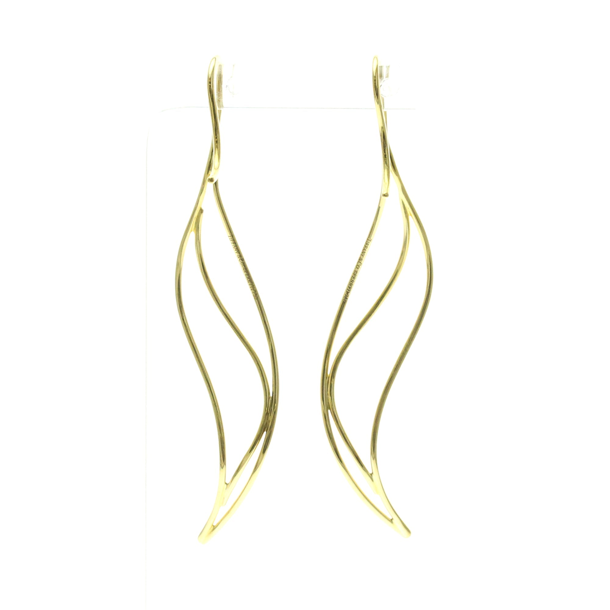 Tiffany Wave · 18K Yellow Gold · Earrings