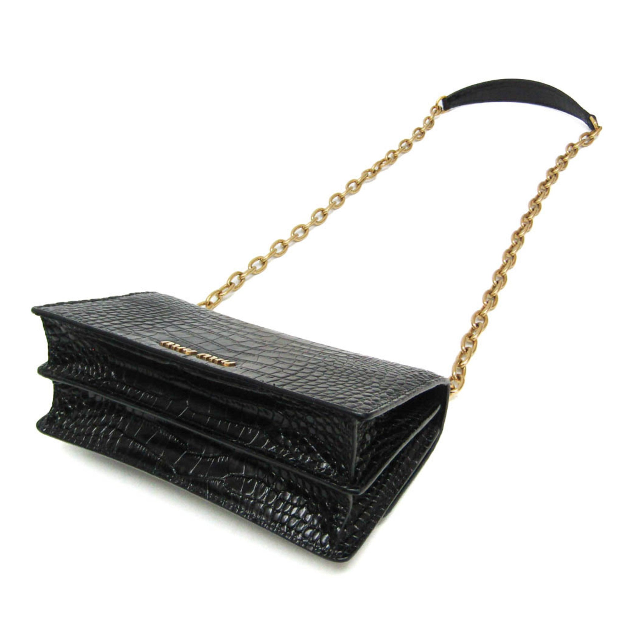 Miu Miu · Embossed Leather Chain Bag