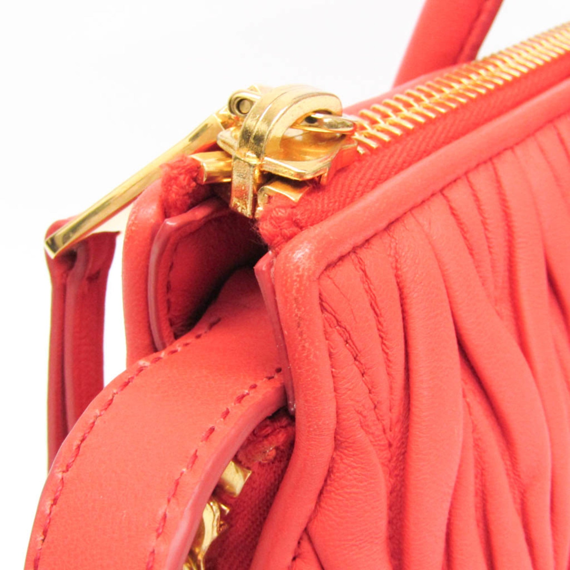 Miu Miu Matelassé · Leather