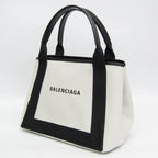 Balenciaga Navy Cabas S · Canvas & Leather