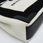 Balenciaga Navy Cabas XS · Canvas & Leather
