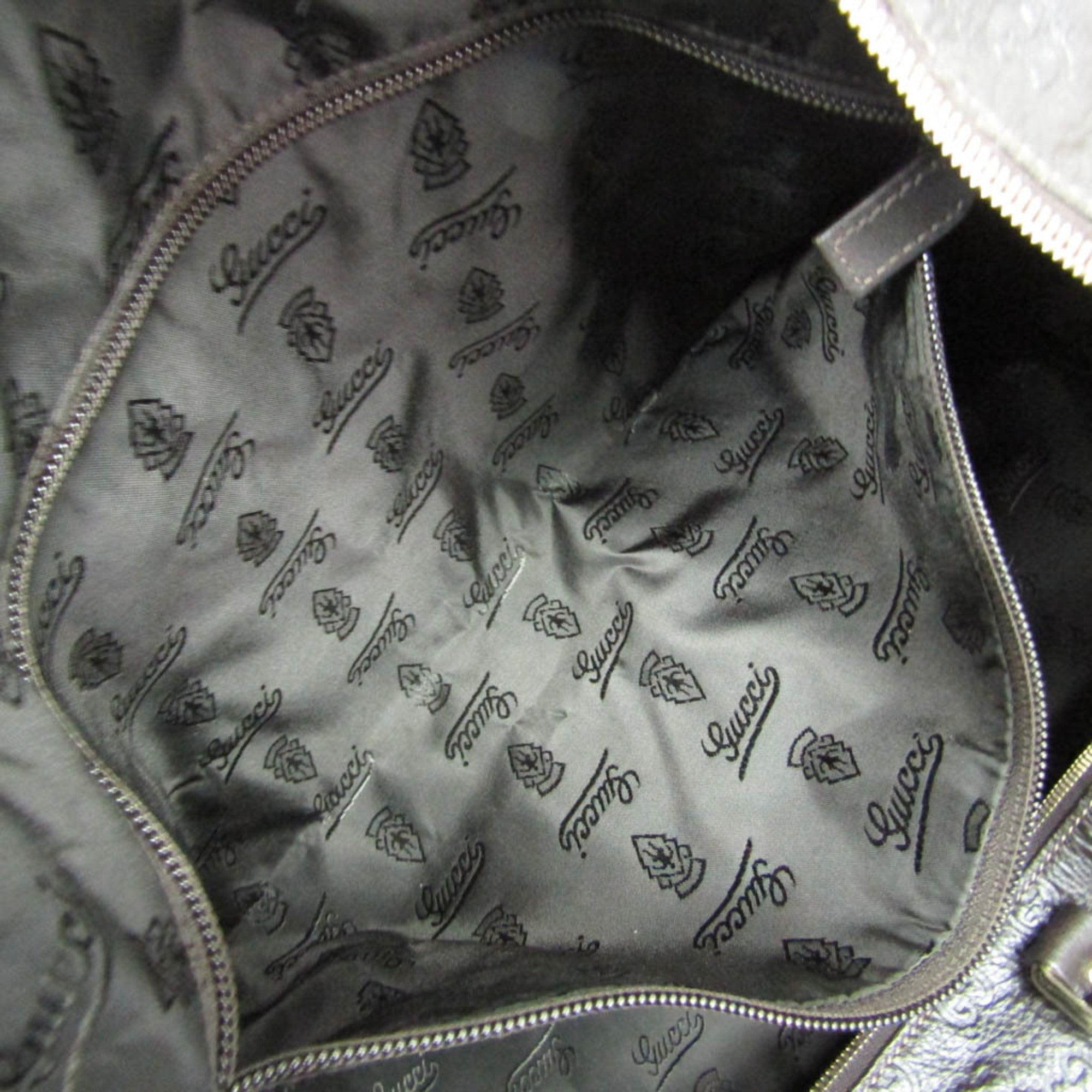 Gucci Guccissima · Leather Boston Bag
