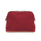 Hermès Bolide MM · Canvas & Leather Pouch