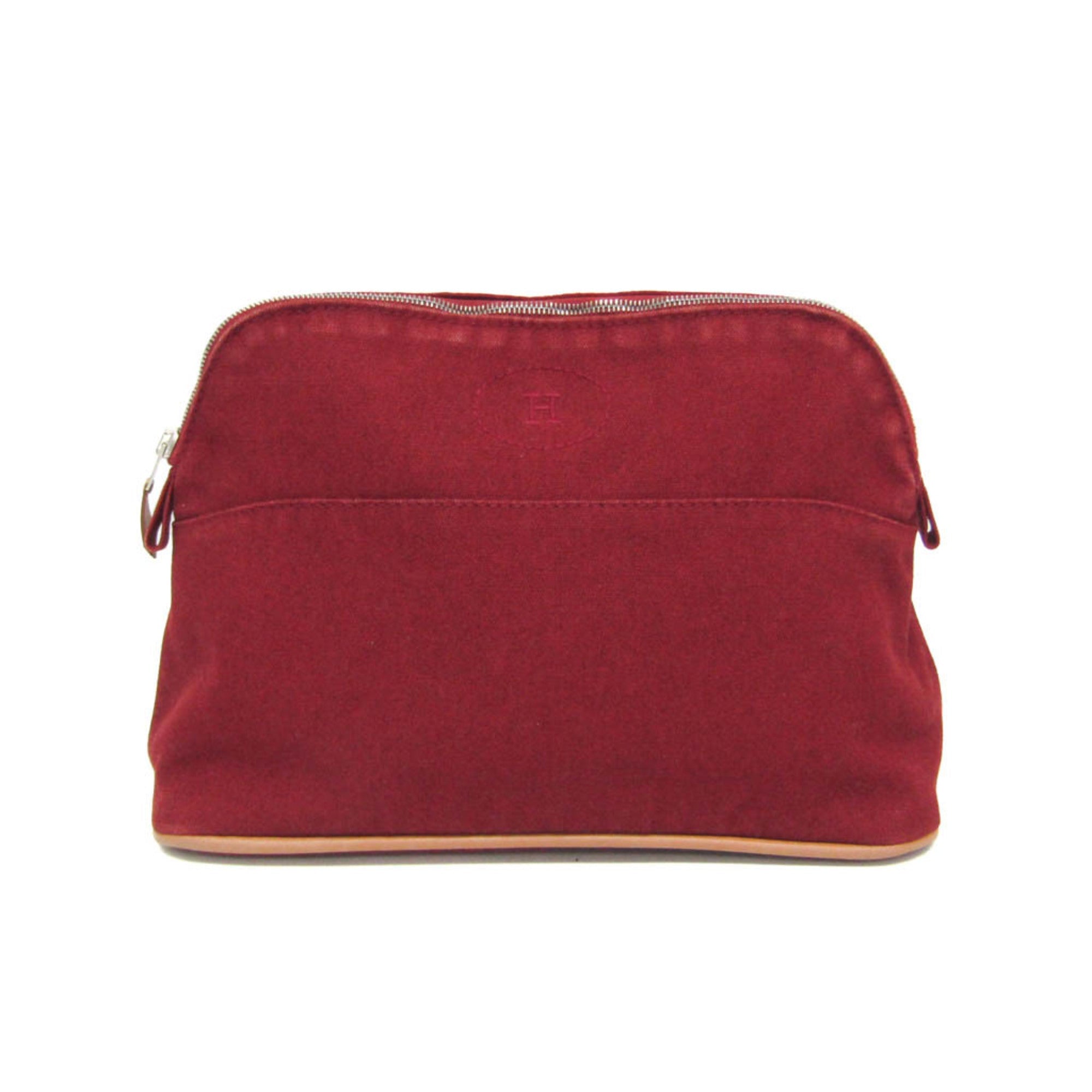 Hermès Bolide MM · Canvas & Leather Pouch