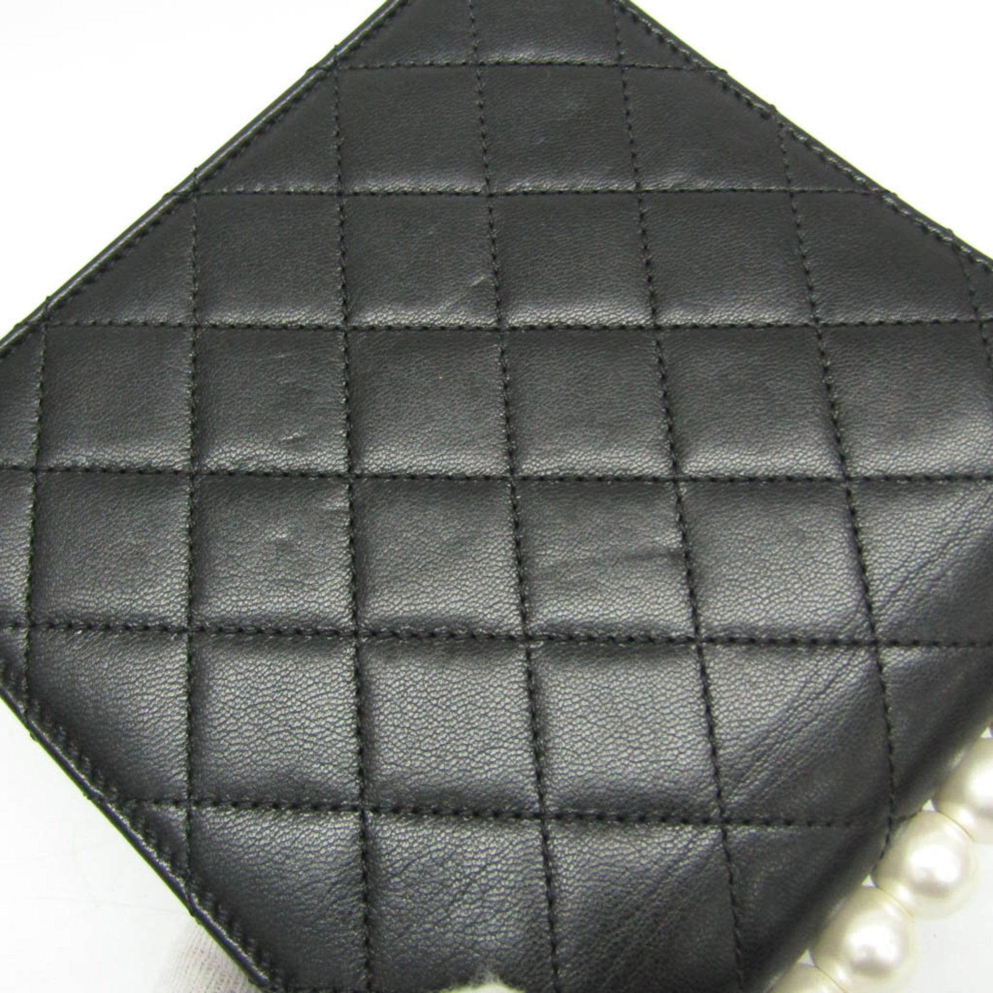 Chanel Matelassé · Lambskin · Pearl Chain