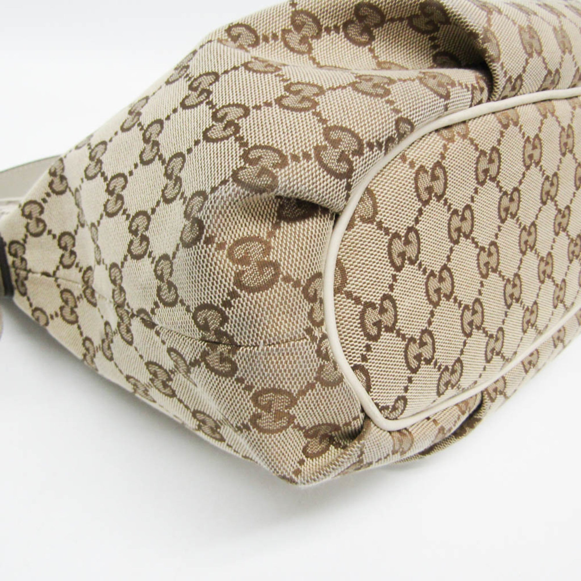 Gucci GG Canvas · Leather Shoulder Bag