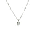 Tiffany Solitaire Diamond · Platinum Necklace