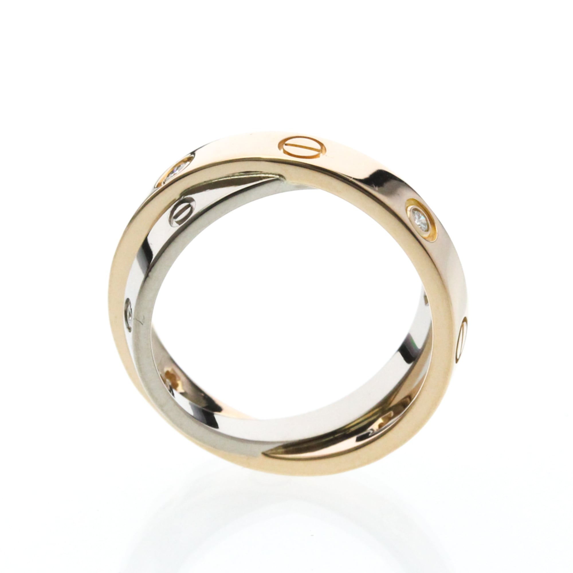 Cartier Be Love · Half Diamond · Two-Tone Gold