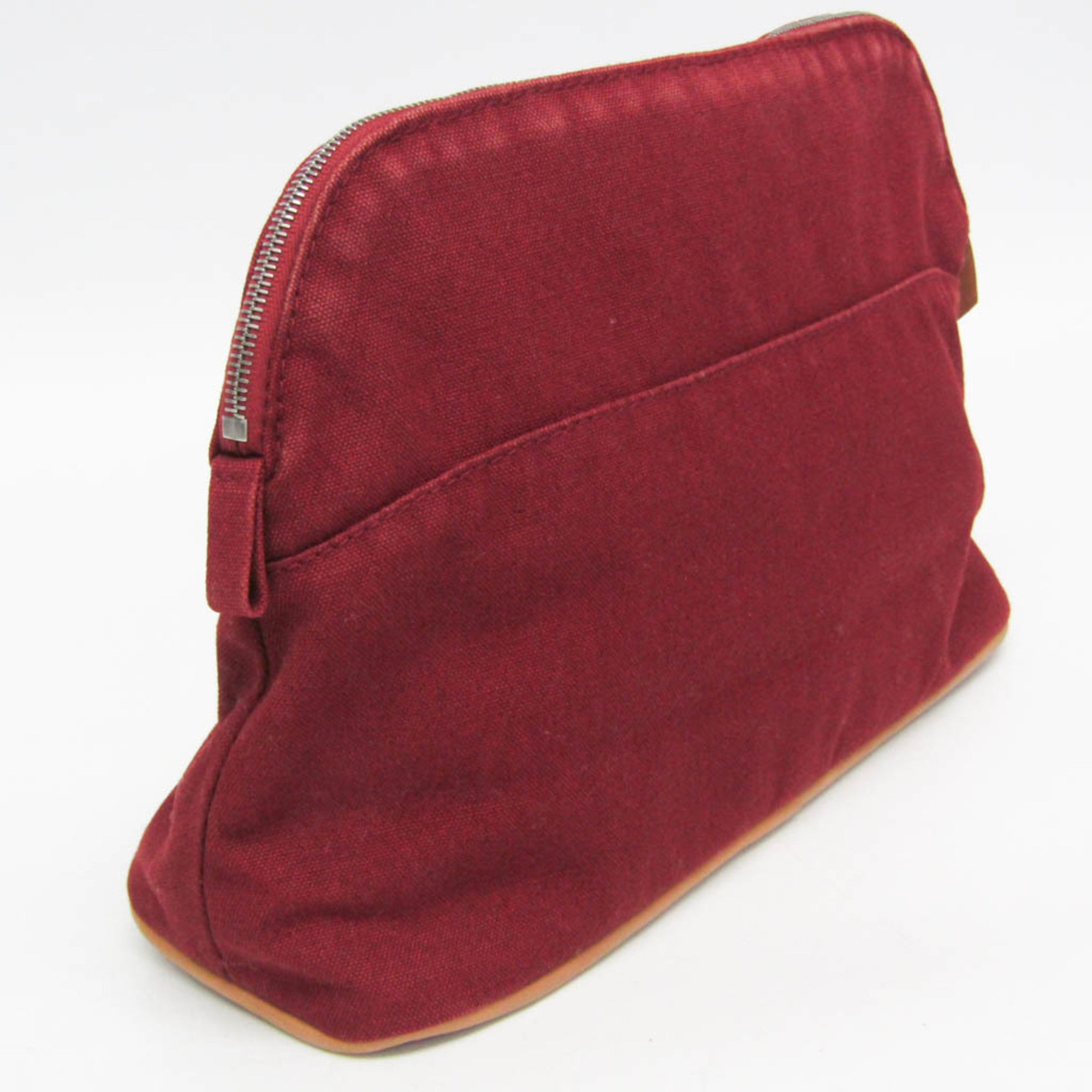 Hermès Bolide MM · Canvas & Leather Pouch