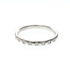 Tiffany Stacking Band · Platinum · 8 Diamonds