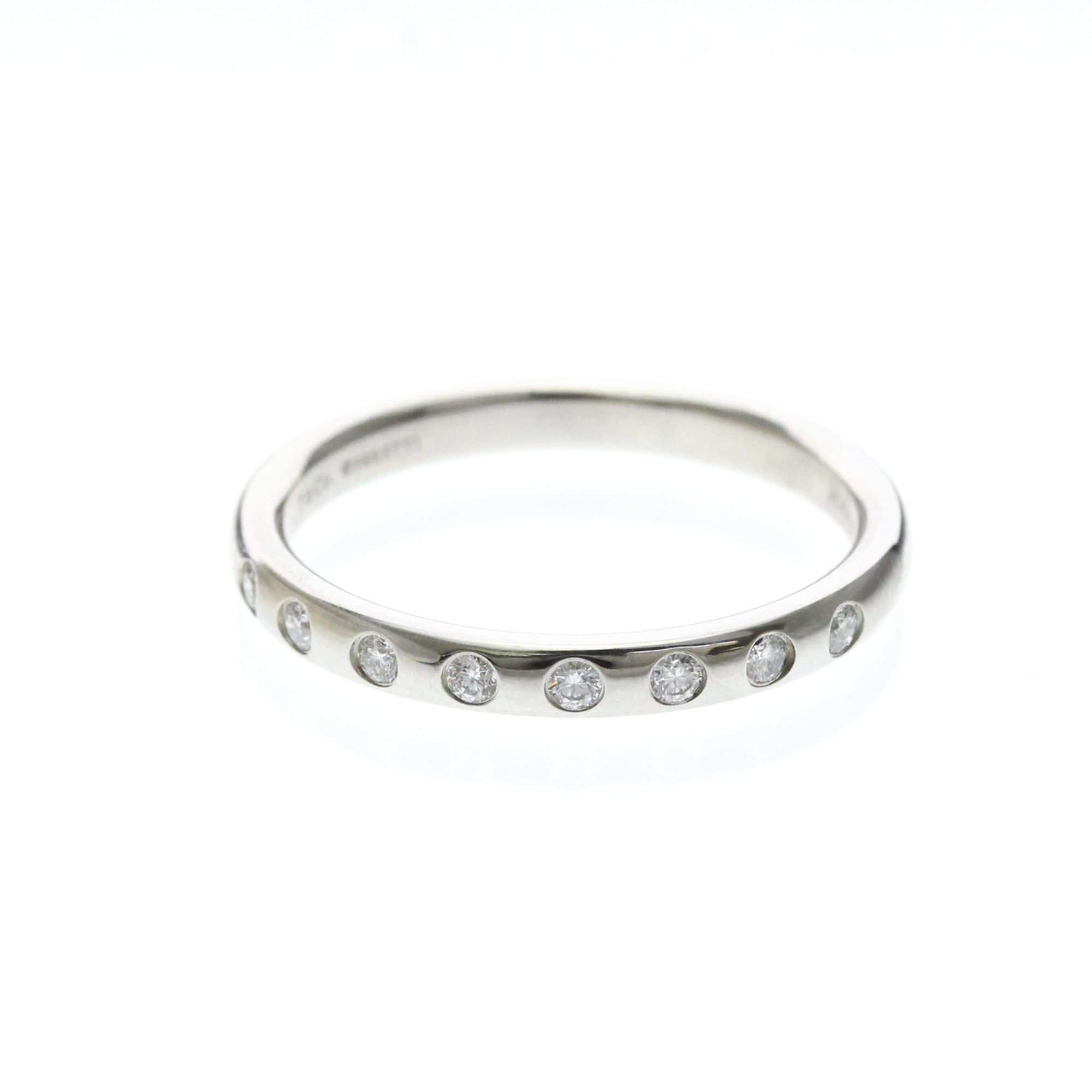 Tiffany Stacking Band · Platinum · 8 Diamonds