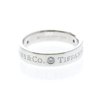 Tiffany Platinum Band · Three Diamonds