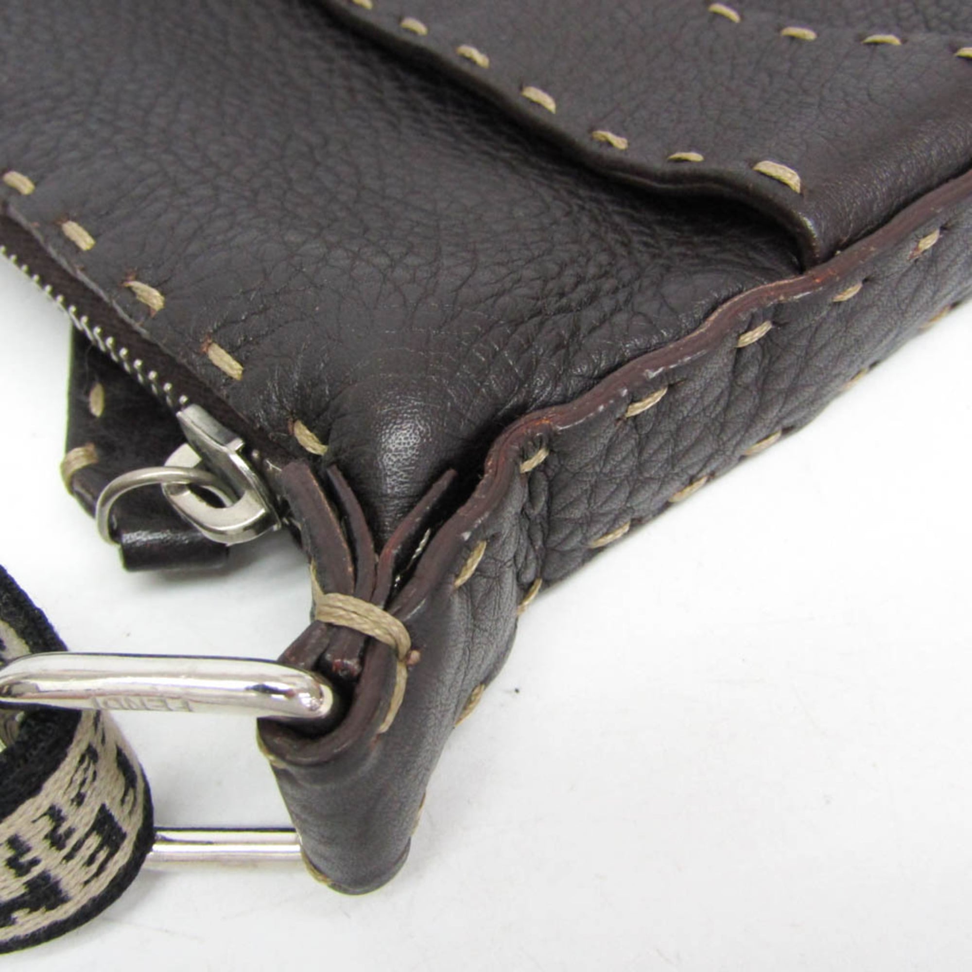 Fendi Selleria · Leather Shoulder Bag