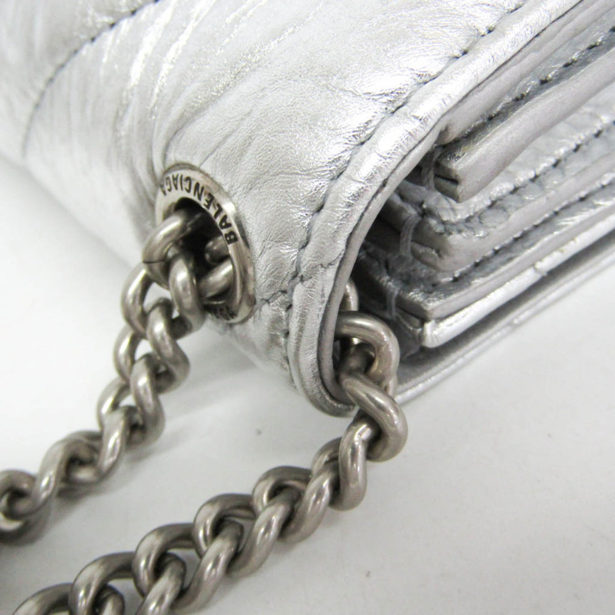 Balenciaga Crush Chain · Metallic Leather