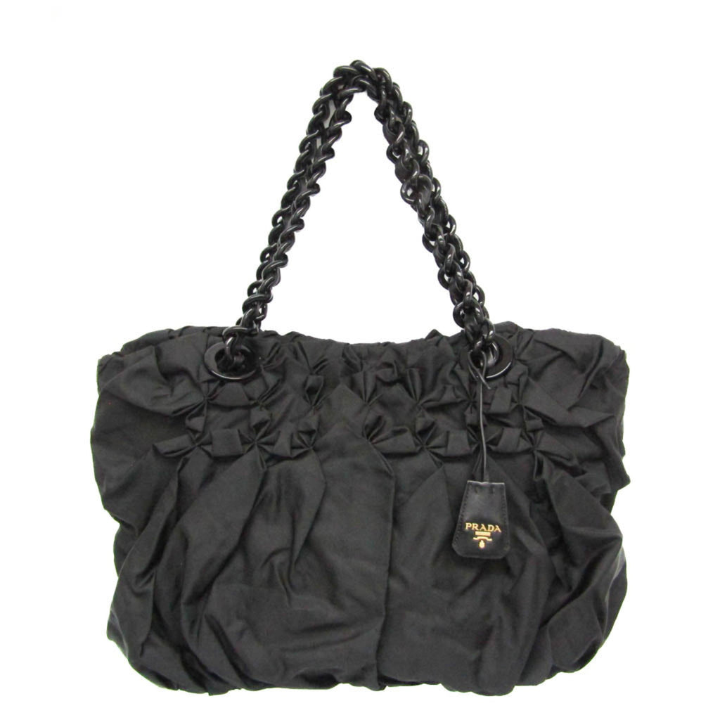 Prada Ruffled Chain · Nylon Tote