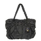 Prada Ruffled Chain · Nylon Tote
