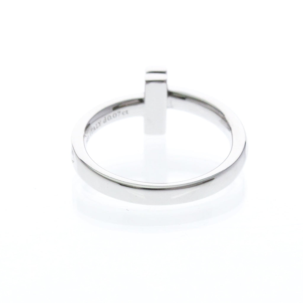 Tiffany T One · Diamond · 18K White Gold · Size 4.5 (EU 51.25)