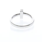 Tiffany T One · Diamond · 18K White Gold · Size 4.5 (EU 51.25)