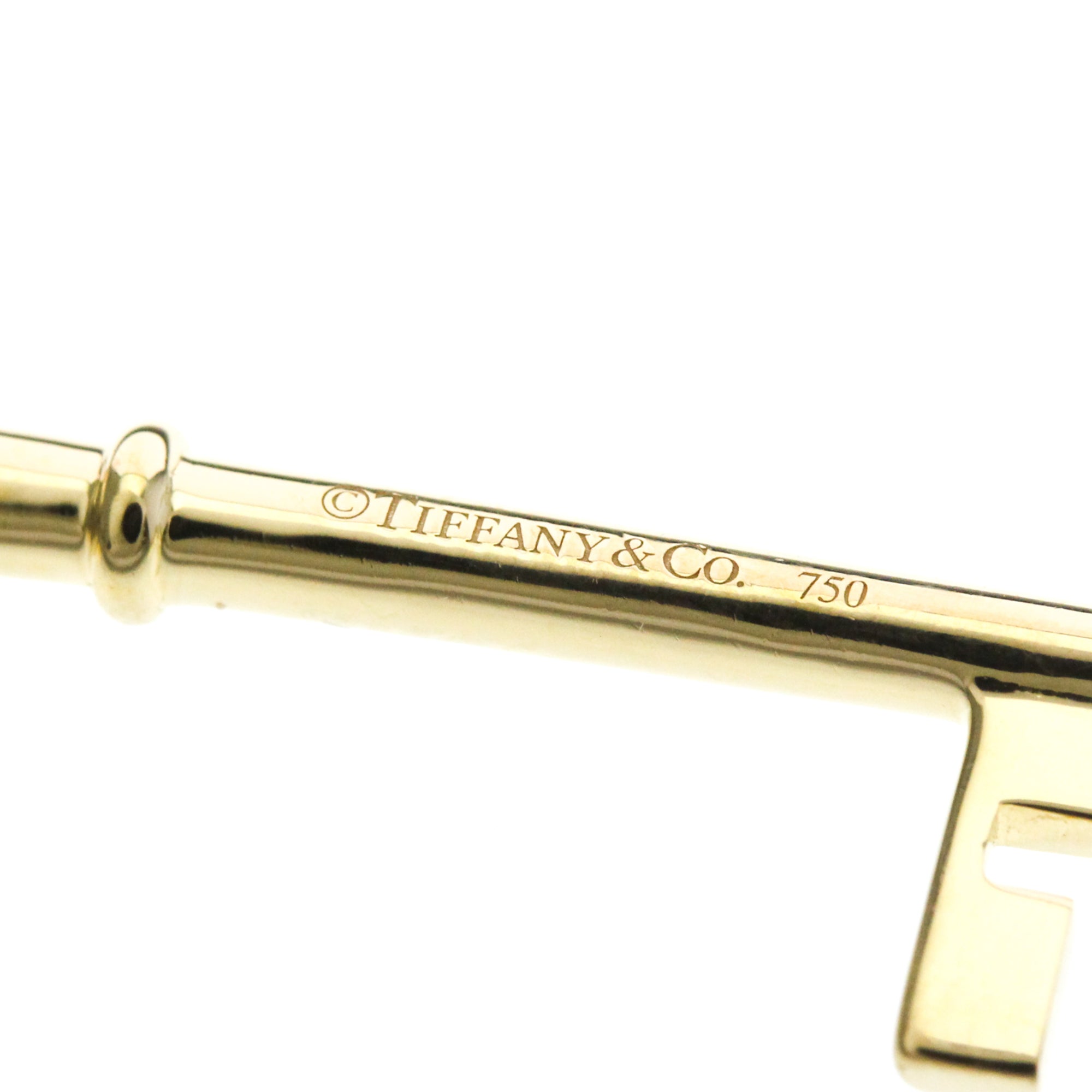 Tiffany Clover Key · 18K Yellow Gold · Diamond