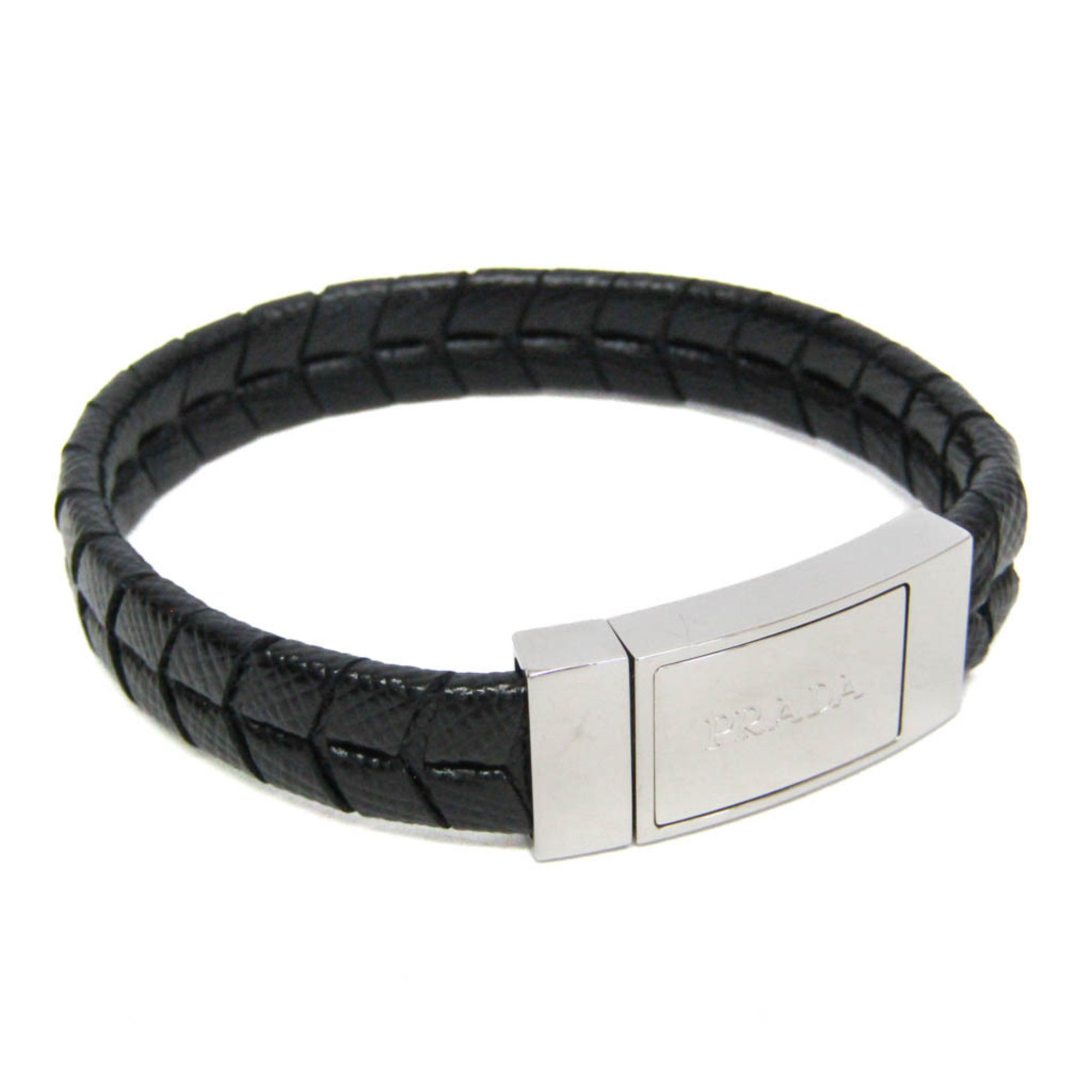 Prada Saffiano · Leather Bangle