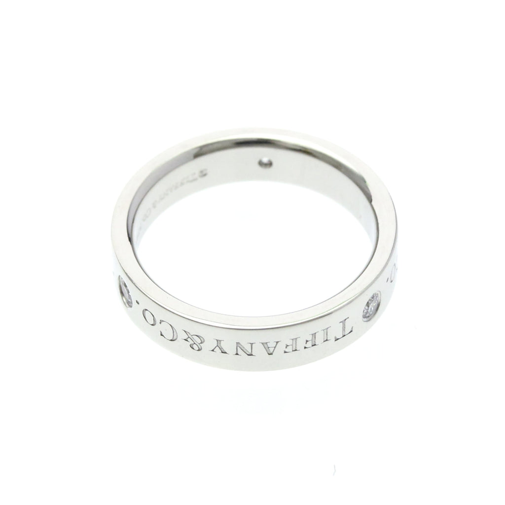 Tiffany Platinum Band · Three Diamonds