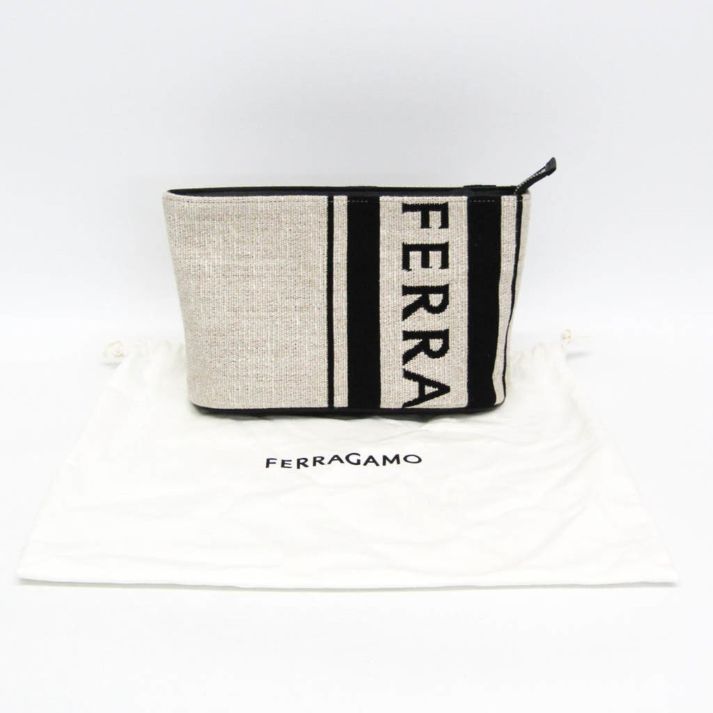 Salvatore Ferragamo Logo Pouch · Leather