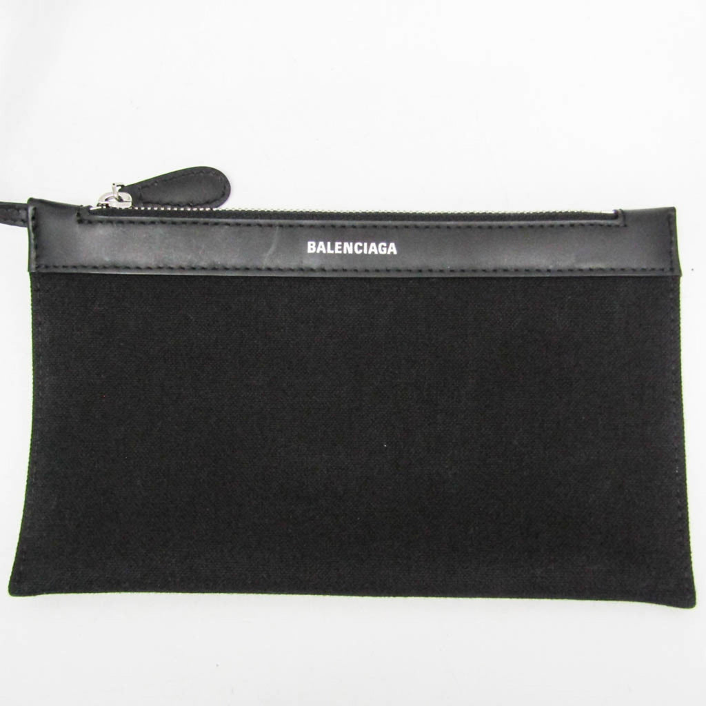 Balenciaga Navy Cabas S · Canvas & Leather