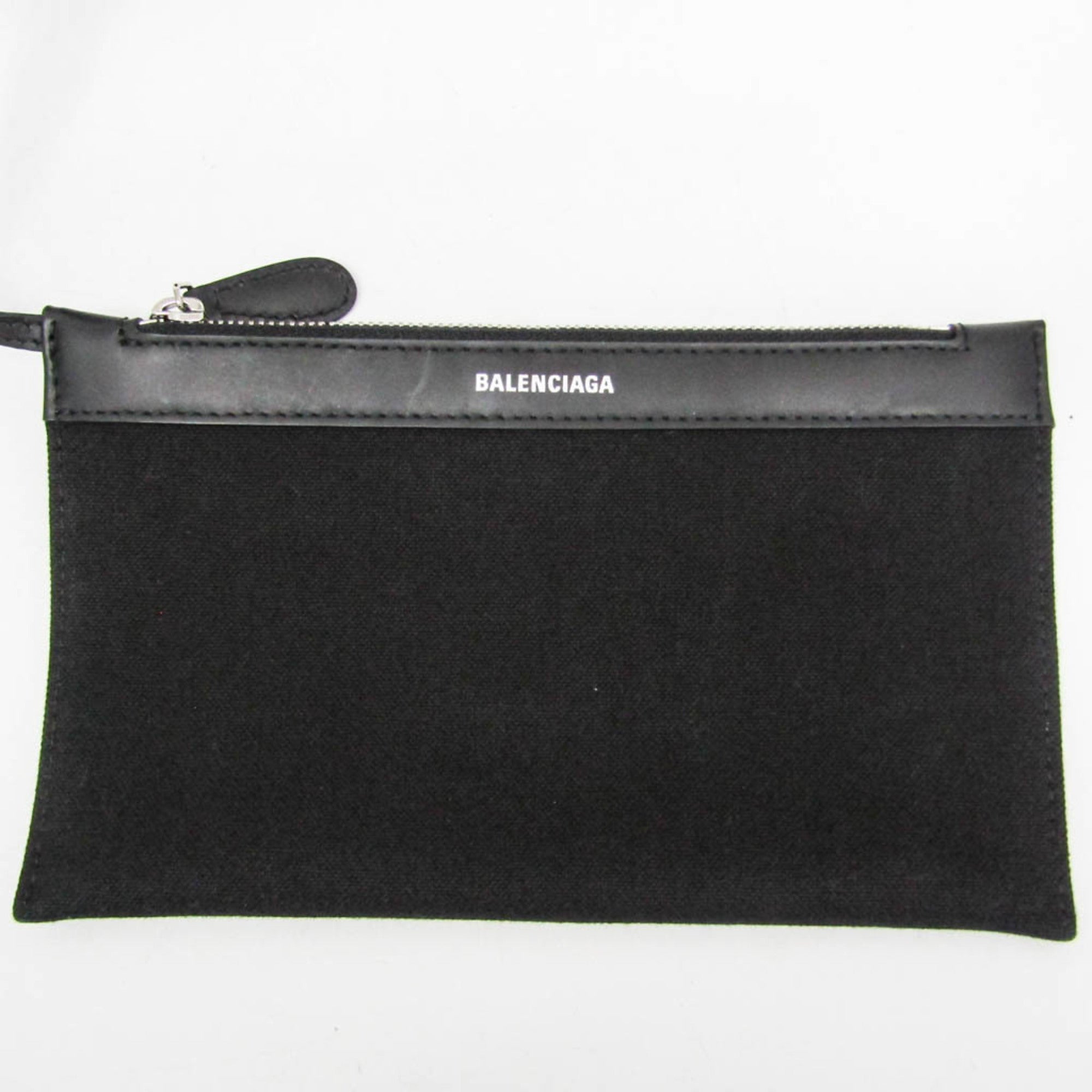 Balenciaga Navy Cabas S · Canvas & Leather