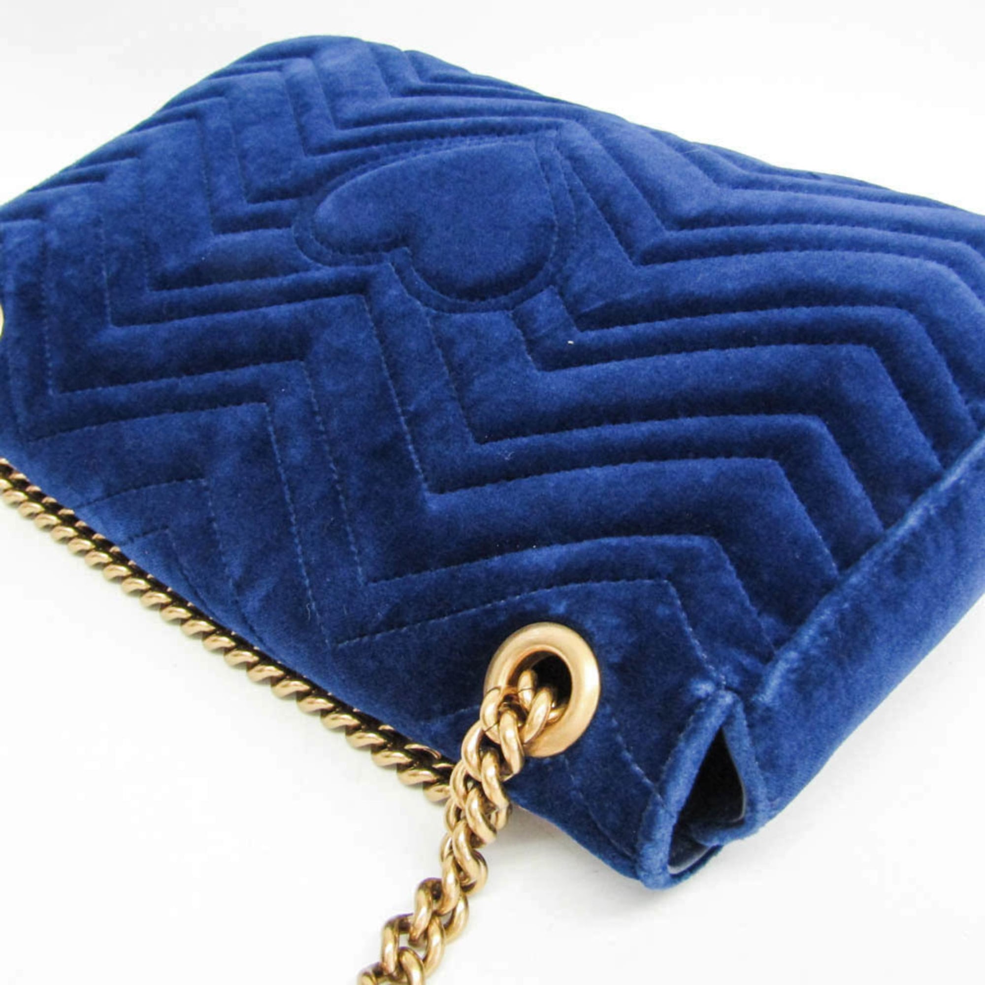 Gucci GG Marmont · Velvet · Chain Shoulder