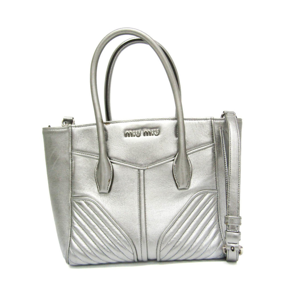 Miu Miu Nappa Biker · Metallic Leather