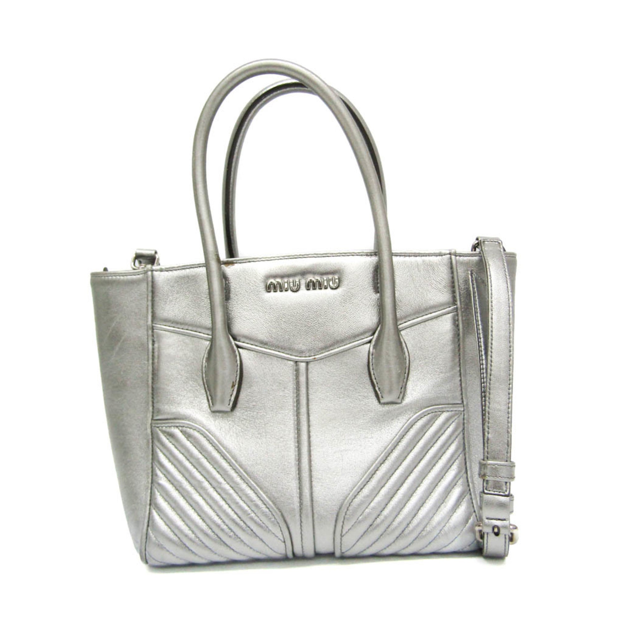 Miu Miu Nappa Biker · Metallic Leather