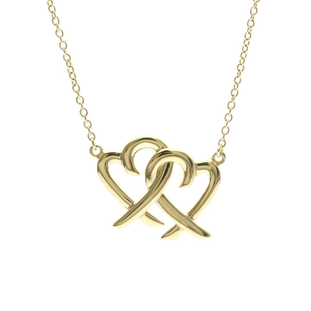 Tiffany Double Loving Heart · 18K Yellow Gold