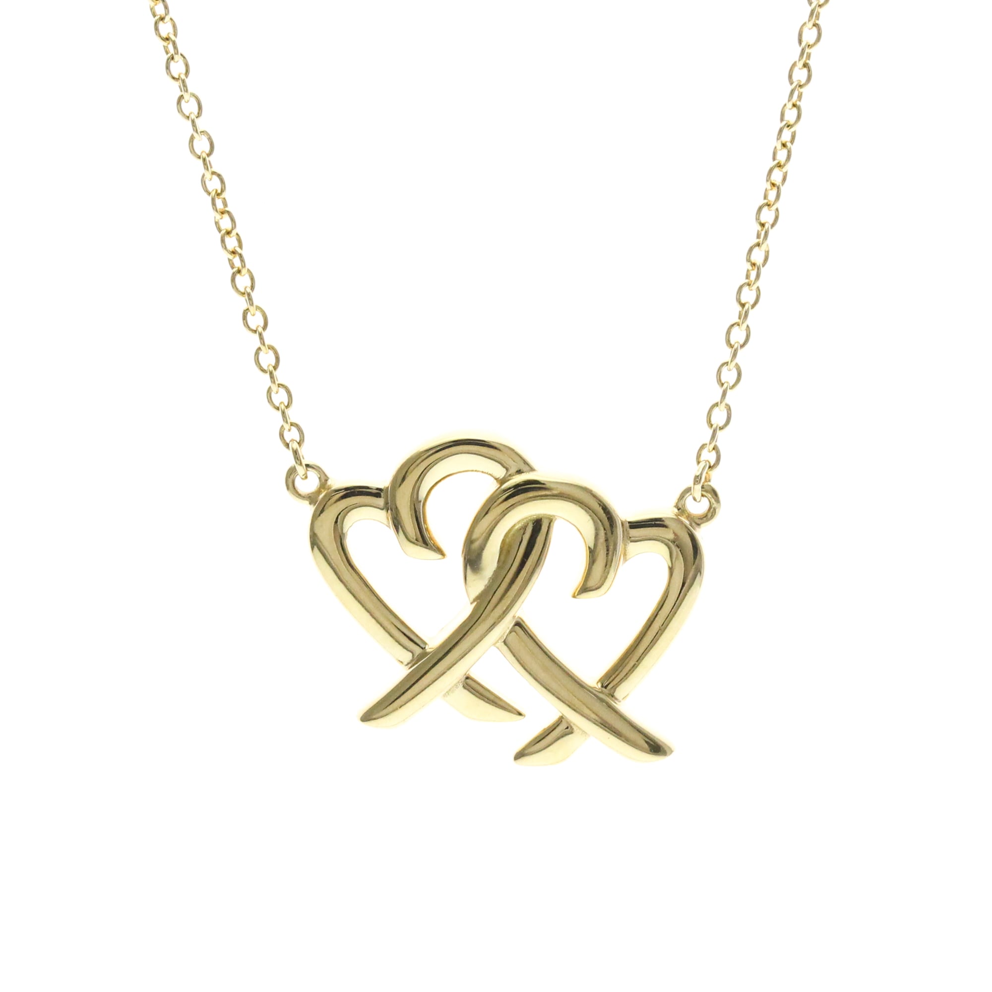 Tiffany Double Loving Heart · 18K Yellow Gold