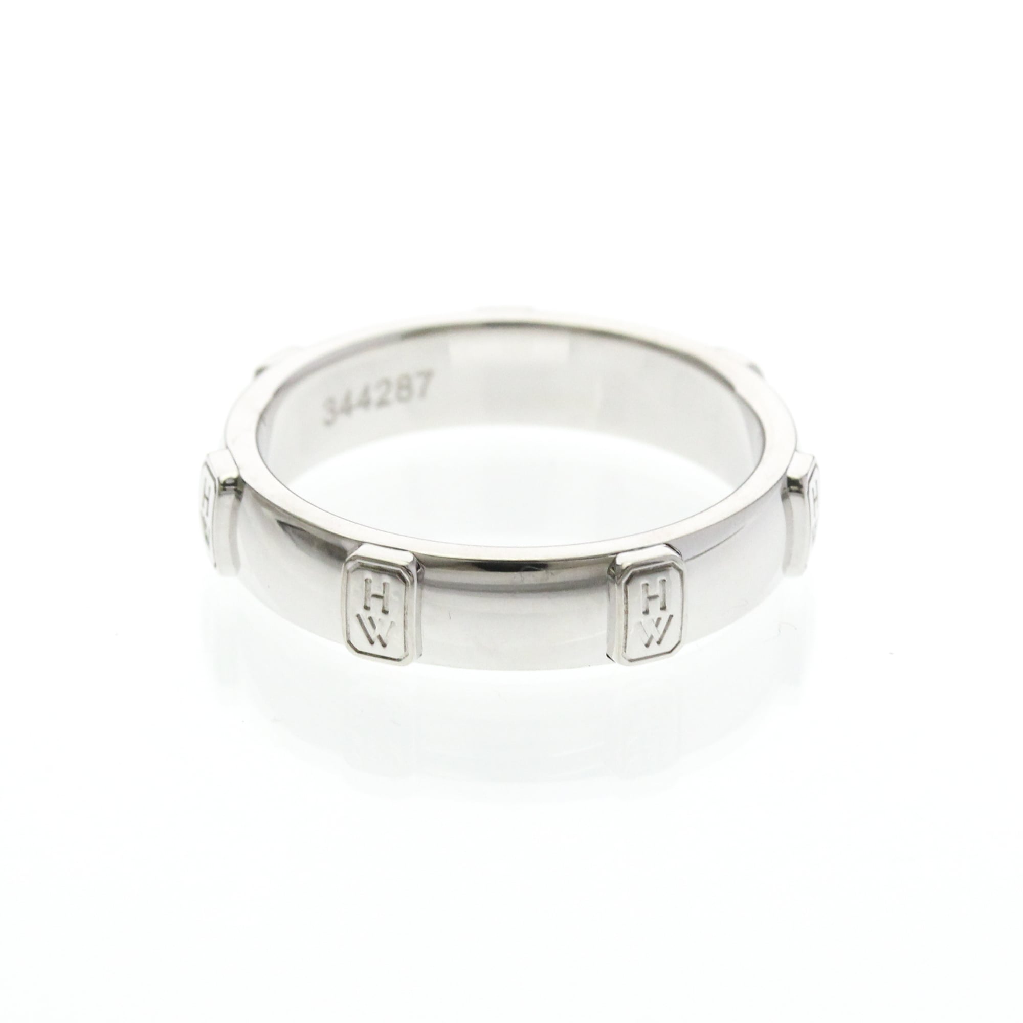 Harry Winston HW Logo · Diamond · 18K White Gold