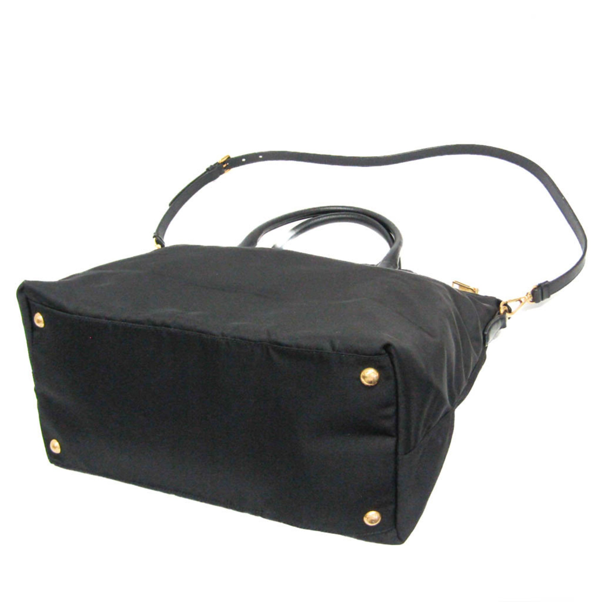Prada · Nylon & Leather Tote