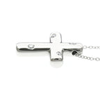 Tiffany Dots Cross · Platinum · Diamond
