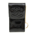 Chanel Mini Pouch · Enamel Leather · Keyring