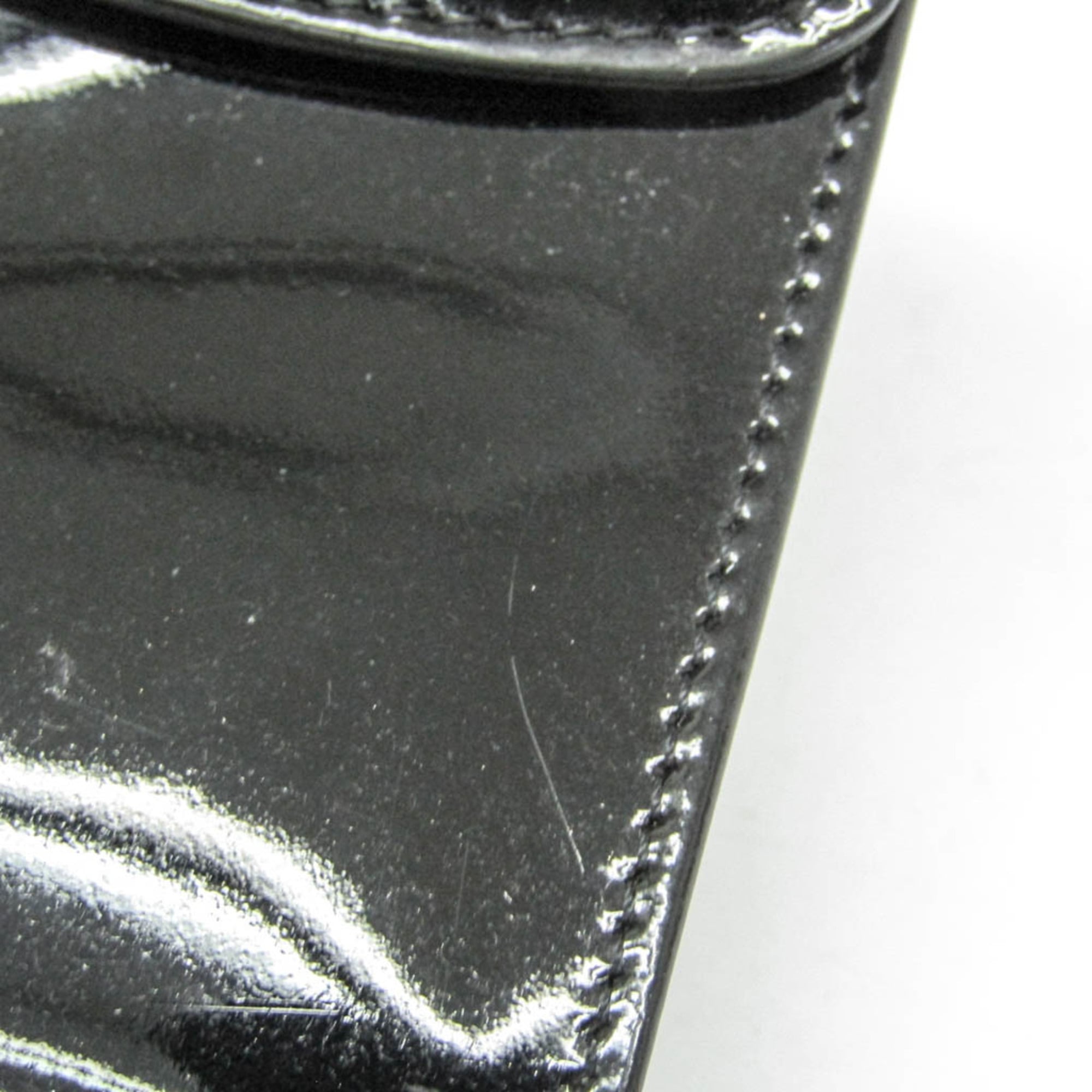 Chanel Mini Pouch · Enamel Leather · Keyring