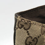 Gucci GG Canvas · Leather Handbag