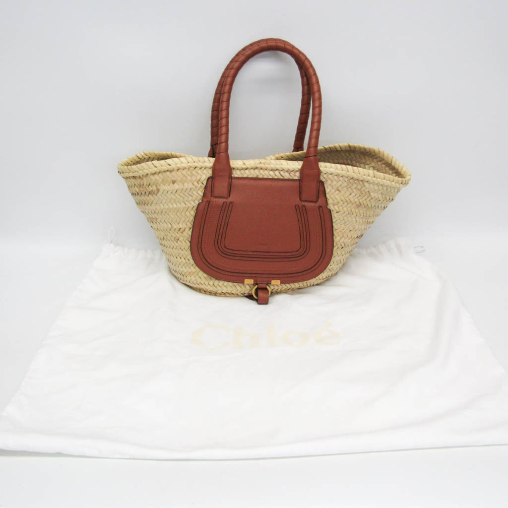 Chloé Marcie Basket · Raffia & Leather