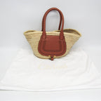 Chloé Marcie Basket · Raffia & Leather