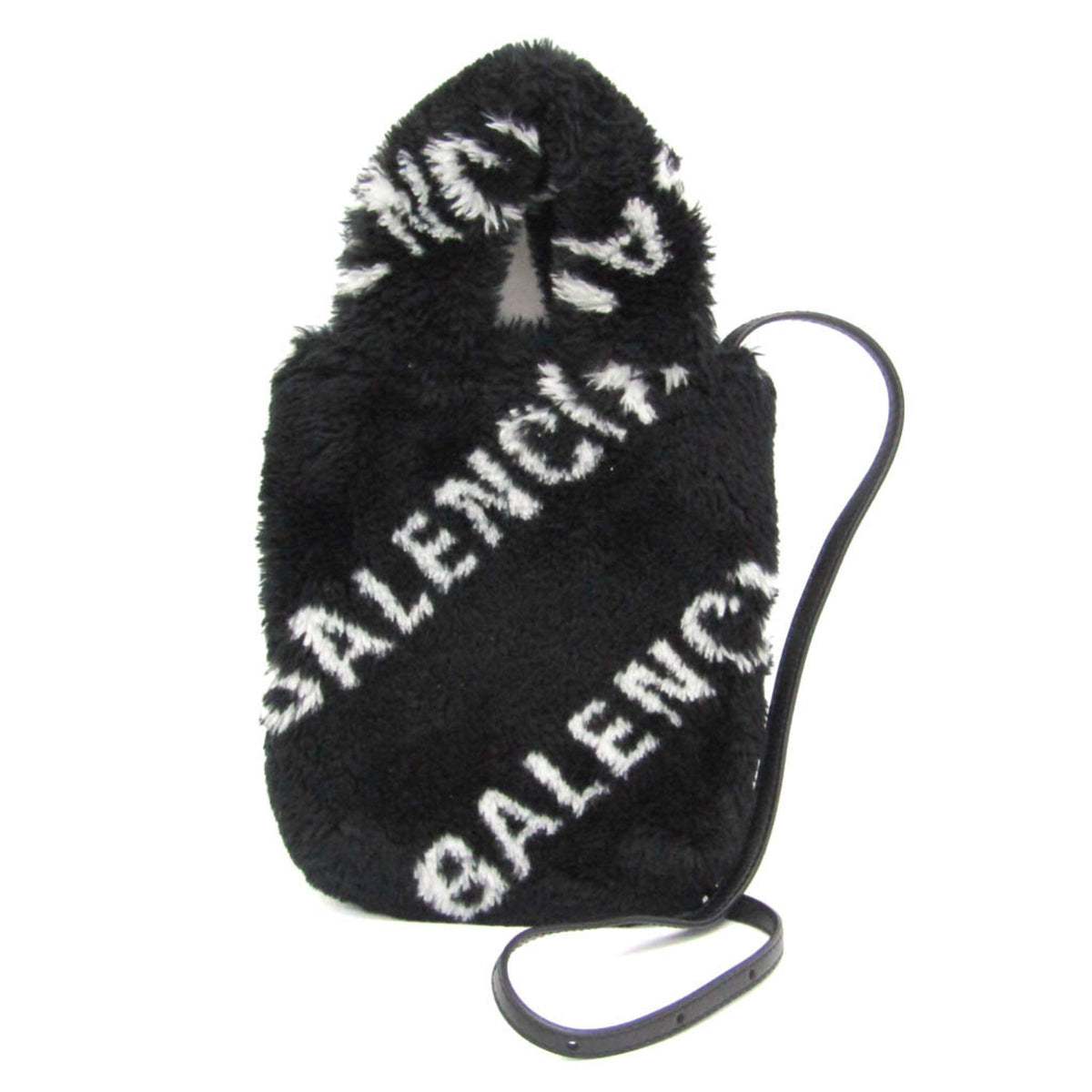 Balenciaga Everyday Phone Holder · Faux Fur
