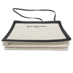 Balenciaga Navy Pochette · Canvas & Leather
