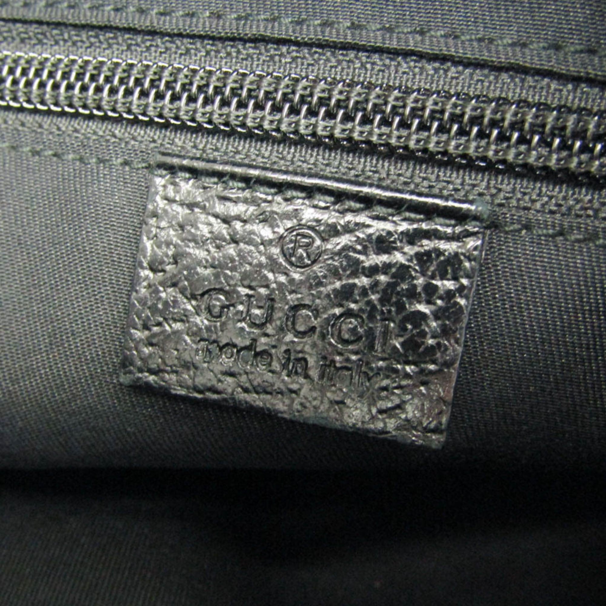 Gucci GG Canvas · Leather Shoulder Bag