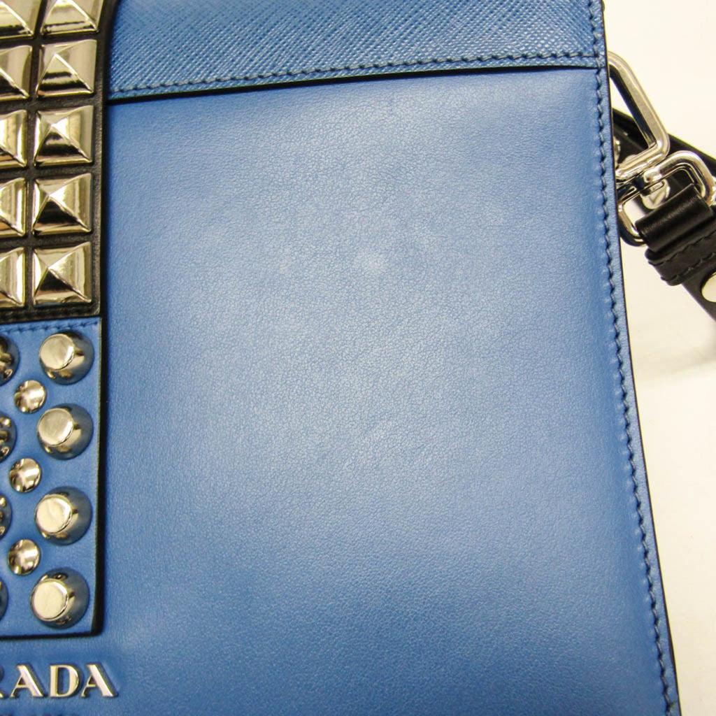 Prada Electra Studs · Leather Shoulder Bag
