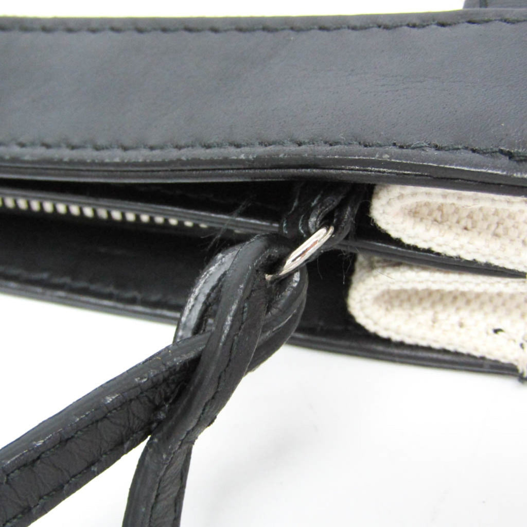 Balenciaga Navy Pochette · Canvas & Leather