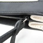 Balenciaga Navy Pochette · Canvas & Leather