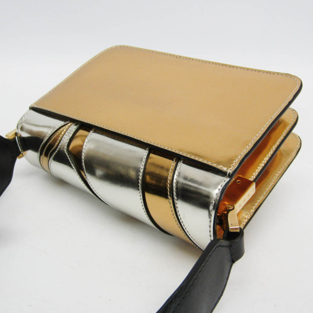Marni Trunk Mini · Metallic Leather