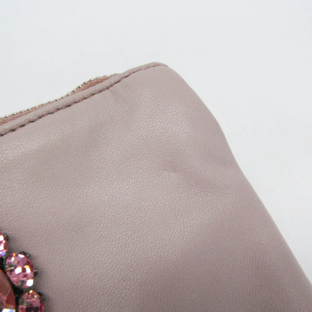 Miu Miu Nappa Cristal · Leather Pouch